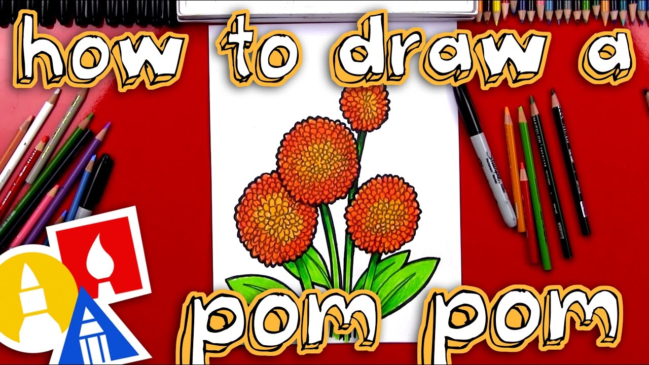How To Draw A Dahlia Pom Pom