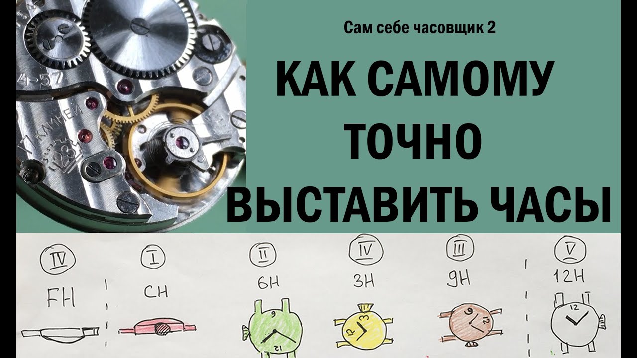 Как самому выставить часы