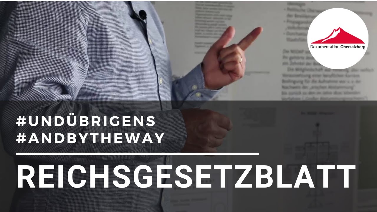#und&uuml;brigens Reichsgesetzblatt