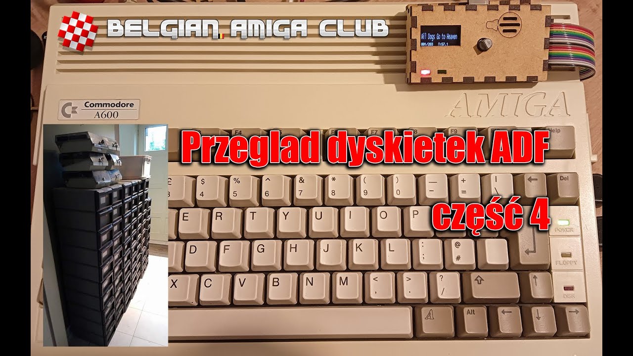 Amiga 600  Belgian  Amiga Club  ADF - Gotek cz4.