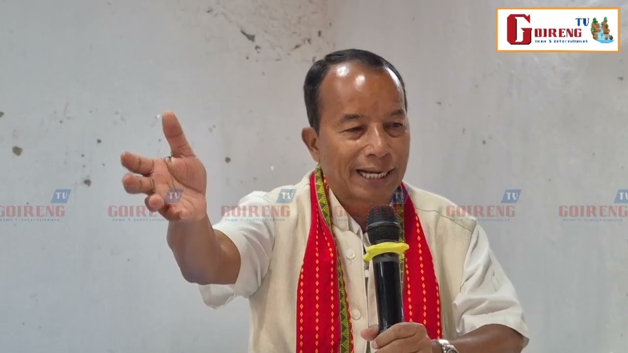 Khumulwng Bjp ni Rally nukgwi mwnwiwi sakha Em Rabindra Debbarma.