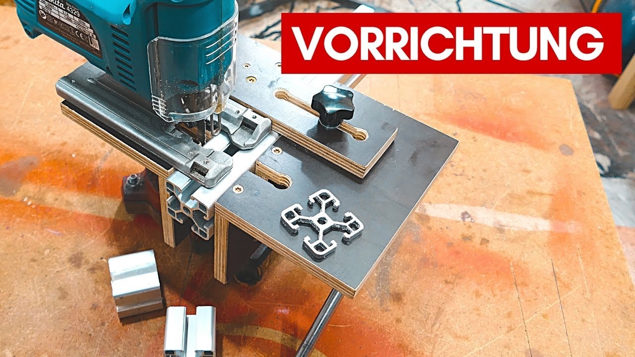 Vorrichtung für Stichsäge zum Alu-Profile sägen | Einsteigerfreundlich | Heimwerken