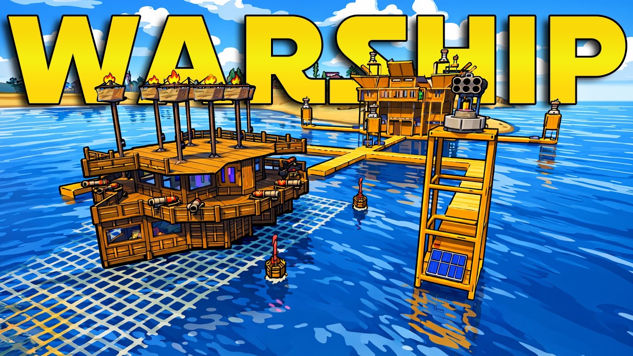 Devasa Gelişmiş Savaş Gemisi Yaptık! | Full Fabrikasyon Fantastik Base - Rust Türkçe
