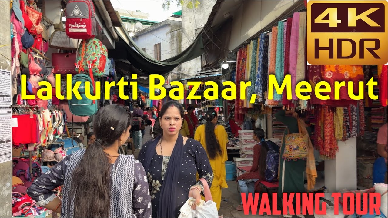 Lalkurti bazaar, Begumpul, Meerut, India| August 2025| Walking Tour #meerut #4k #india #walkingtour 