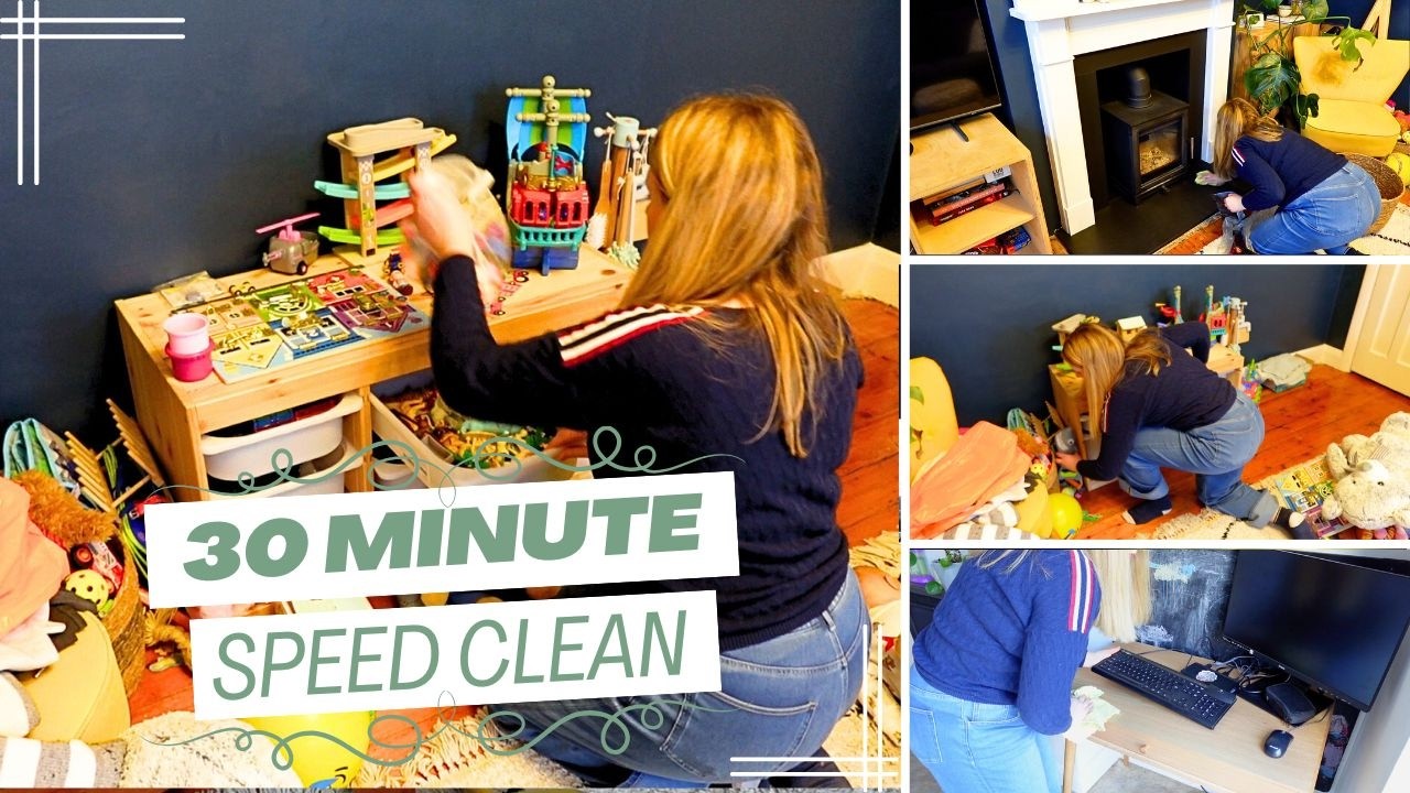 30-Minute Speed Clean for Busy Mums! 🏡✨