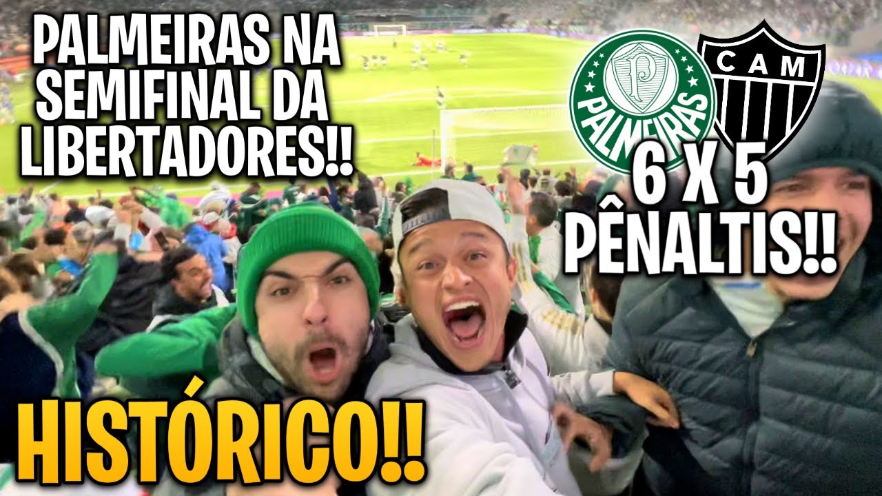 CLASSIFICAÇÃO HISTÓRICA DO PALMEIRAS!! COM 2 EXPULSOS E NOS PÊNALTIS!! Palmeiras 0 x 0 Atlético MG