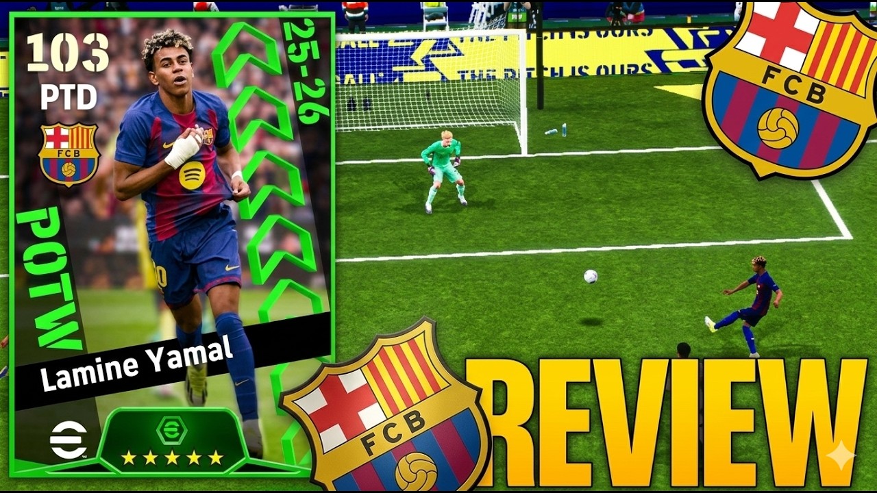 😱LAMINE YAMAL 103 POTW DANDO SHOW no EFOOTBALL 2026 MOBILE