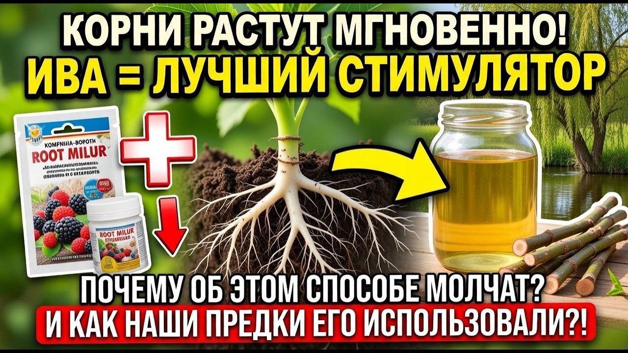 ДЕД СКРЫВАЛ ЭТОТ РЕЦЕПТ! Бесплатный стимулятор корней за 5 дней. Сделай это и забудь про корневин!