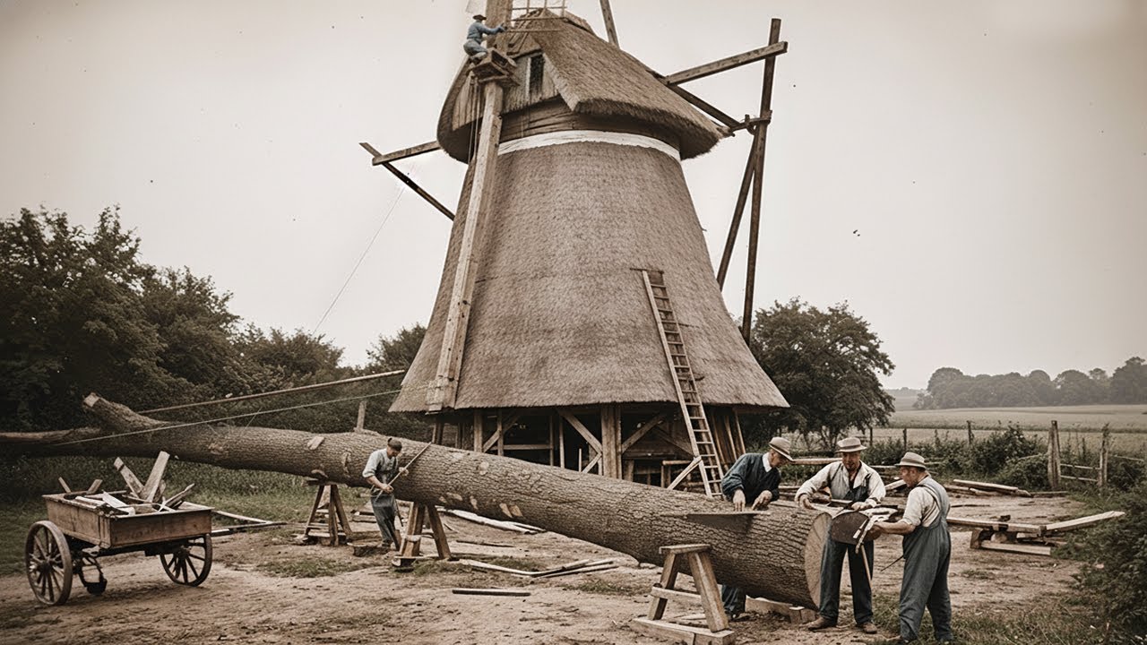 Before Electricity: Inside a Traditional German Sawmill Part 1 | Handcrafted Windmill Restoration