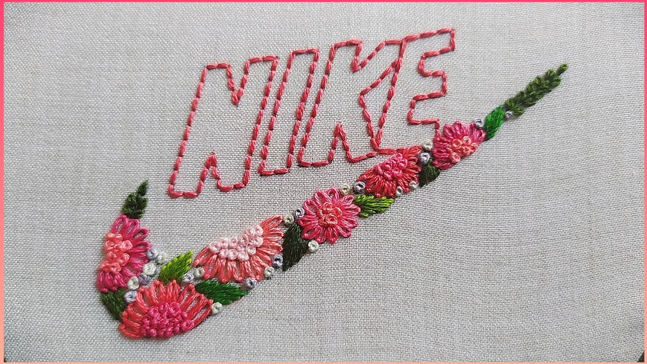 Amazing sewing trick || Nike Embroidery Tutorial || easy sewing hack