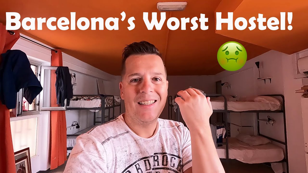 I Stayed at Barcelona's Worst Hostel! | Looked like a Jail inside