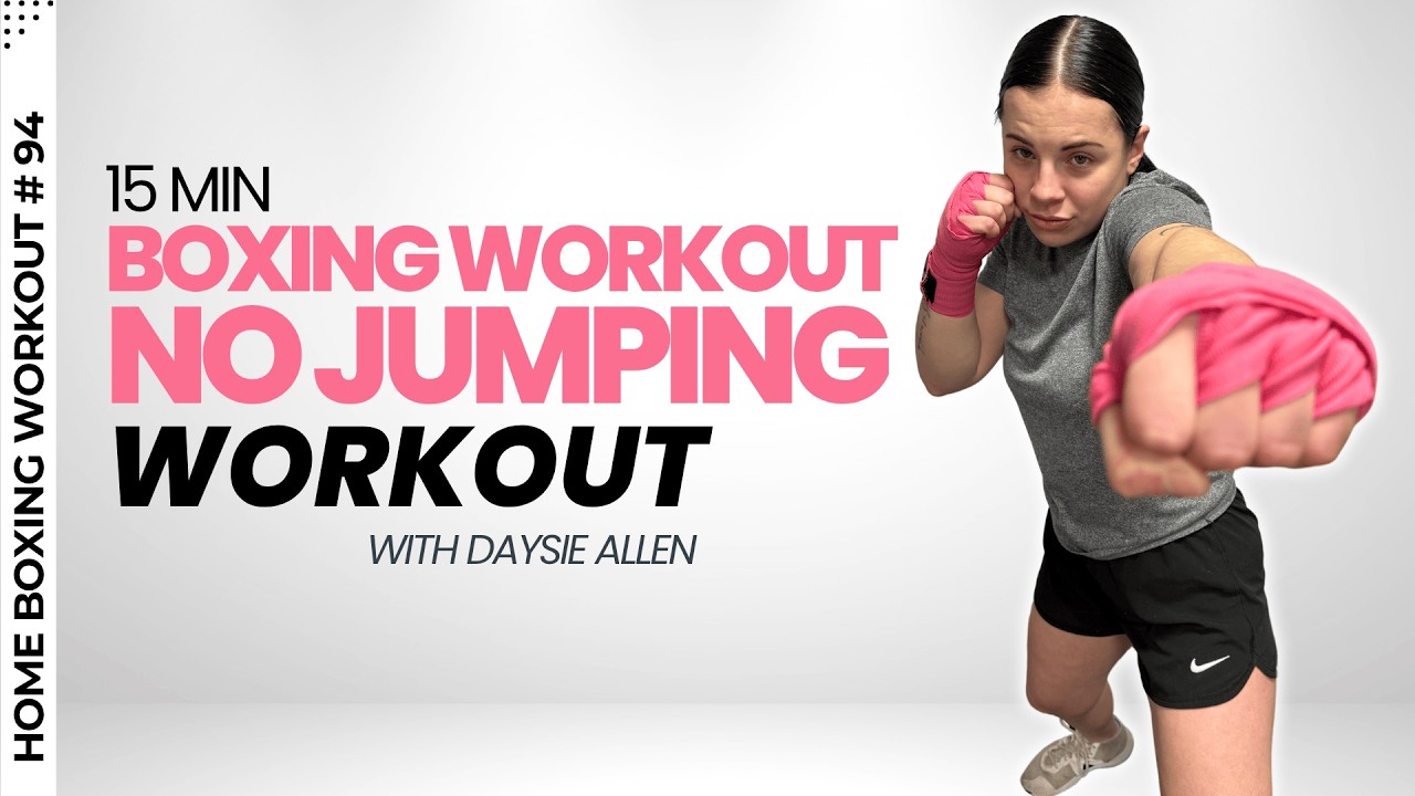 15-Min No-Jumping Boxing Workout | Low-Impact Strength & Boxing Combos
