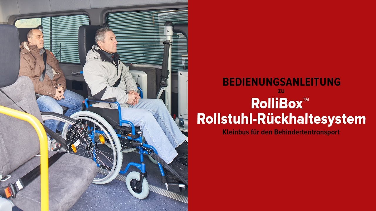 RolliBox™ -Rollstuhl-Rückhaltesystem