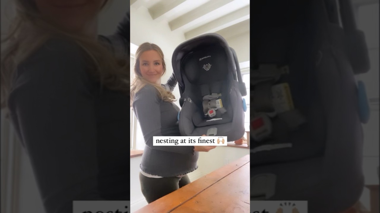 Let&rsquo;s deep clean my infant car seat 🧼 #baby #nesting #37weekspregnant #cleanwithme