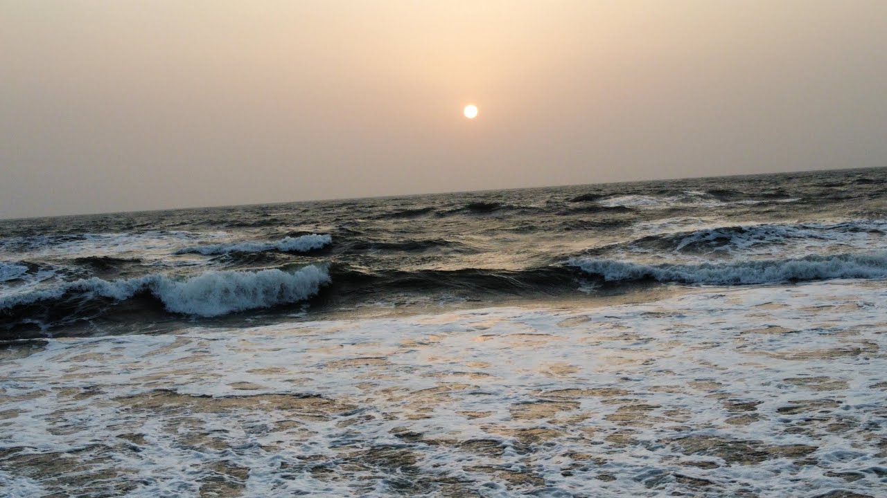 Drone Shot At Candolim Mid Sea Deck View, North Goa