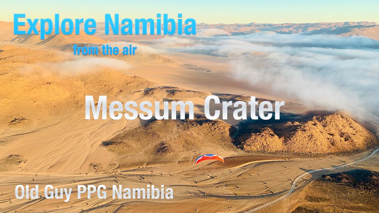 Explore Namibia from the air! - Paramotor flights inside Messum Crater