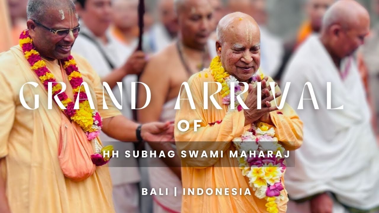 Srila Subhag Swami arrives in Bali | Indonesia