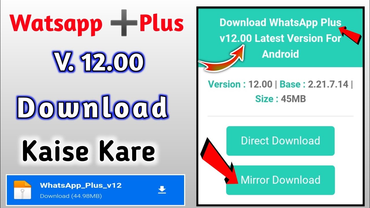 how to download whatsapp plus | Whatsapp plus kaise download kare | Plus whatsapp update kaise karen