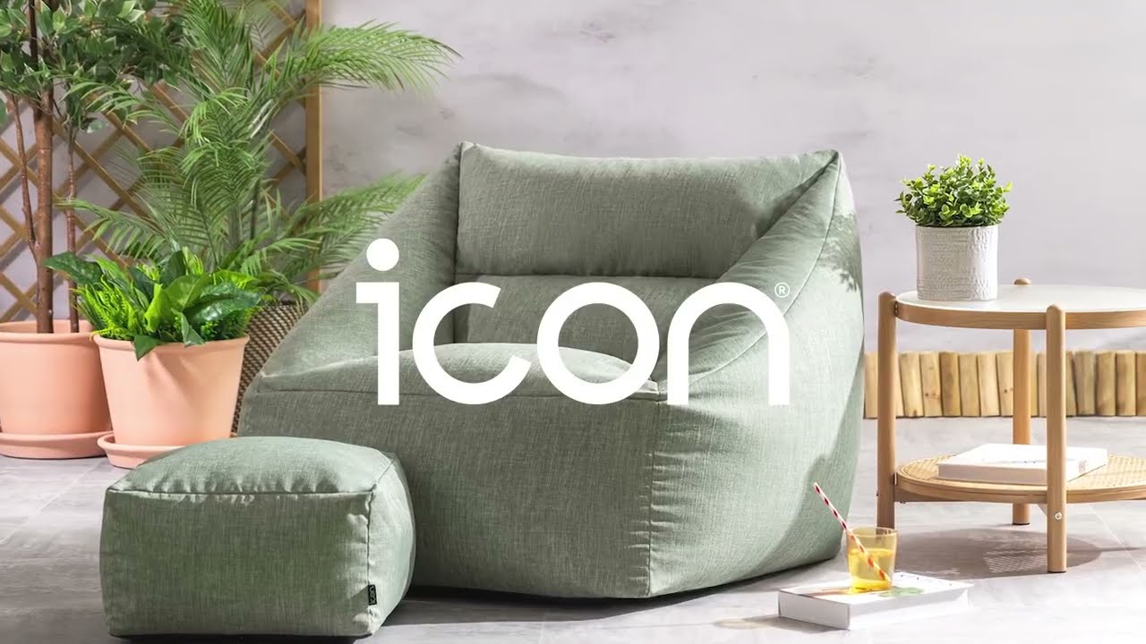 icon® Natalia Outdoor Woven Armchair Bean Bag | icon home