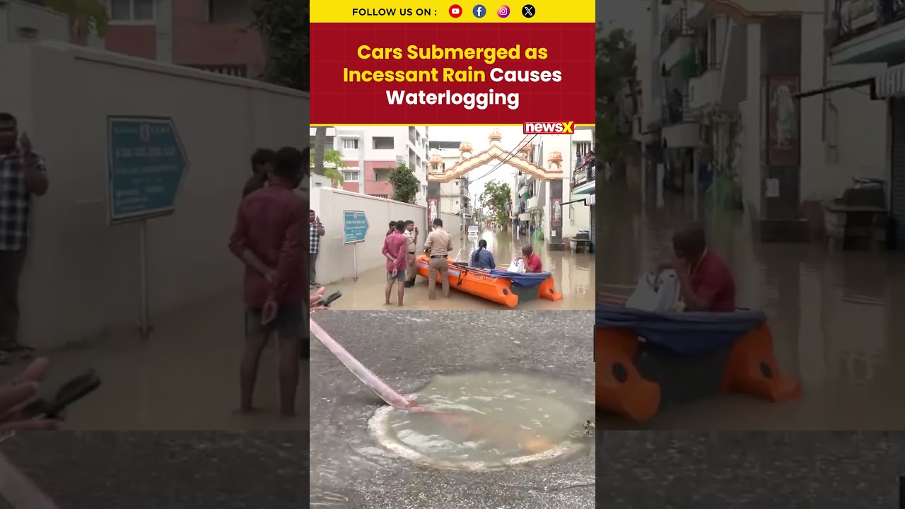 Bangalore: Cars Submerged After Heavy Rain Leads to Severe Waterlogging in Urban Areas #karnataka