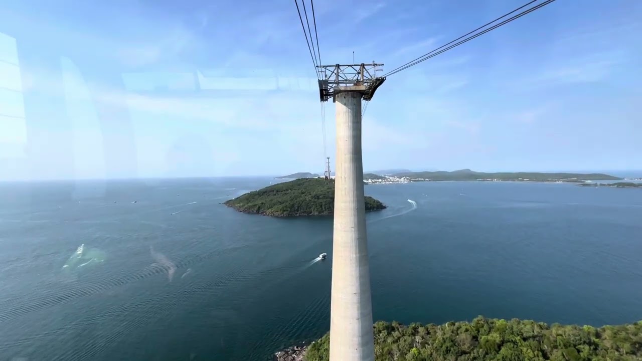 World’s longest non-stop 3 rope cable car
