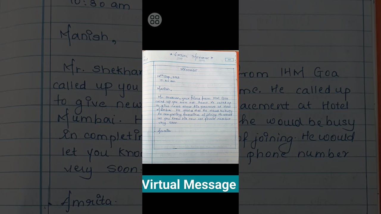 Drafting Virtual Message Format | HSC 2024 #writingskills #grammar #shorts #viral #hsc2024 #english