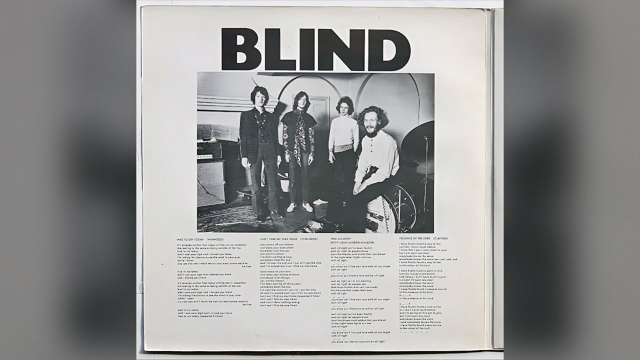 Blind Faith - Had to Cry Today (2025 Remaster)