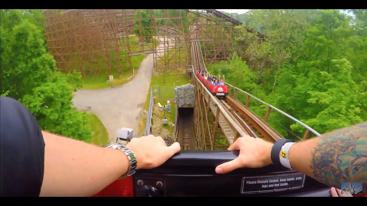 The Beast - Kings Island - 4K POV Front Row 2016 - Mason, Ohio