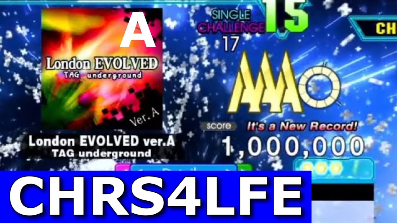 London EVOLVED ver.A (CSP-17) MFC 1,000,000 World Record [DDR A20+]
