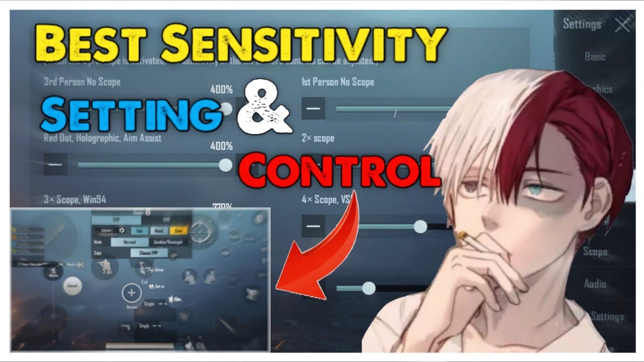 MY NEW BEST SENSITIVITY SETTING + CONTROL🔥To IMPROVE Your AIM & REFLEXES - Pubg Mobile #1