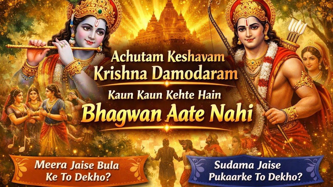 Achutam keshavam krishna Damodaram Bhajan|| Anuj Sharma|| Divyanshi Sharma 