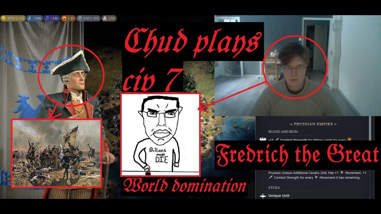 Beloved chud from /POL/ plays CIV 7, WORLD DOMINATION, Frederick the Great, part 1