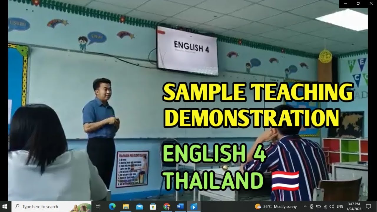 SAMPLE TEACHING  DEMONSTRATION IN THAILAND | YEAR 4 | PERSONAL PRONOUNS