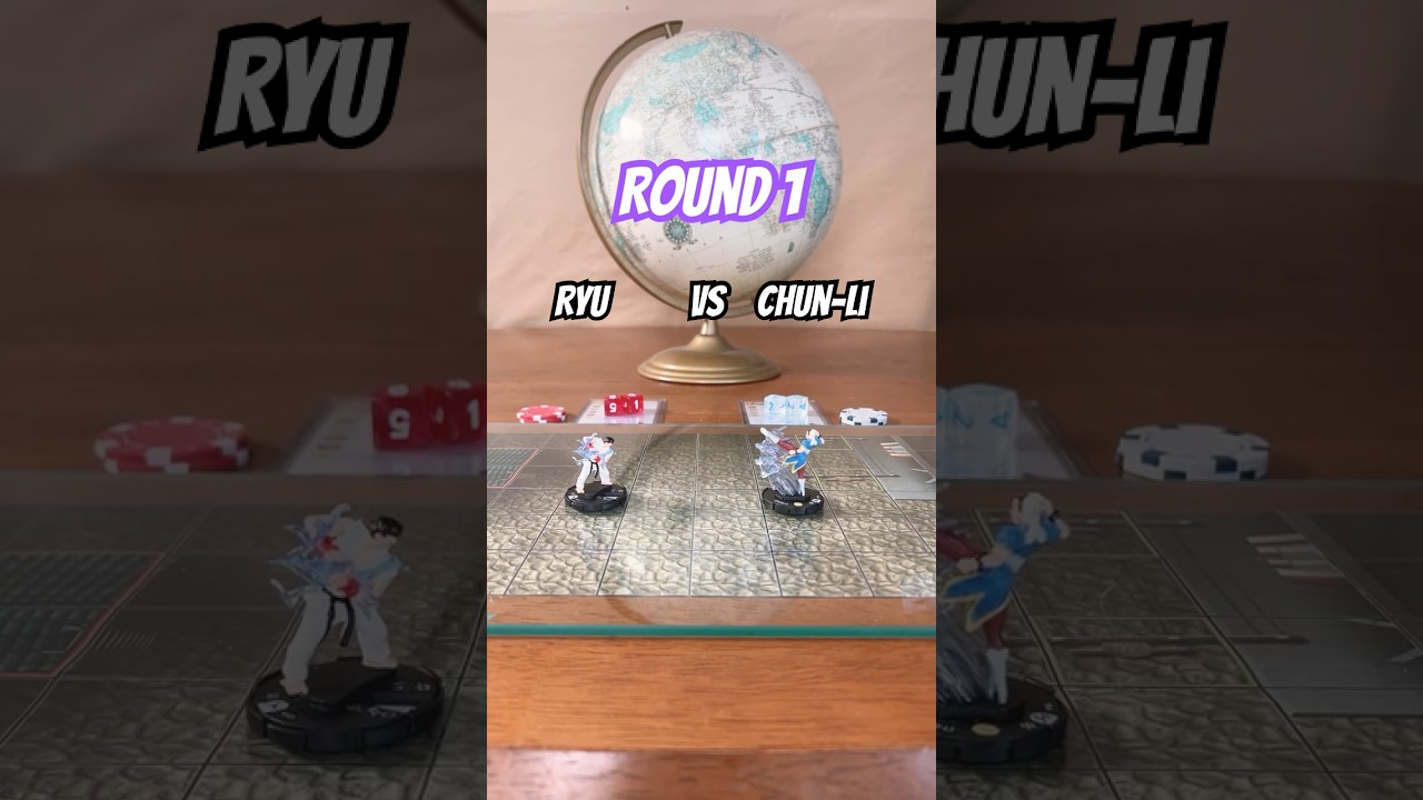 Ryu vs Chun-li Street Fighter Heroclix Tournament 