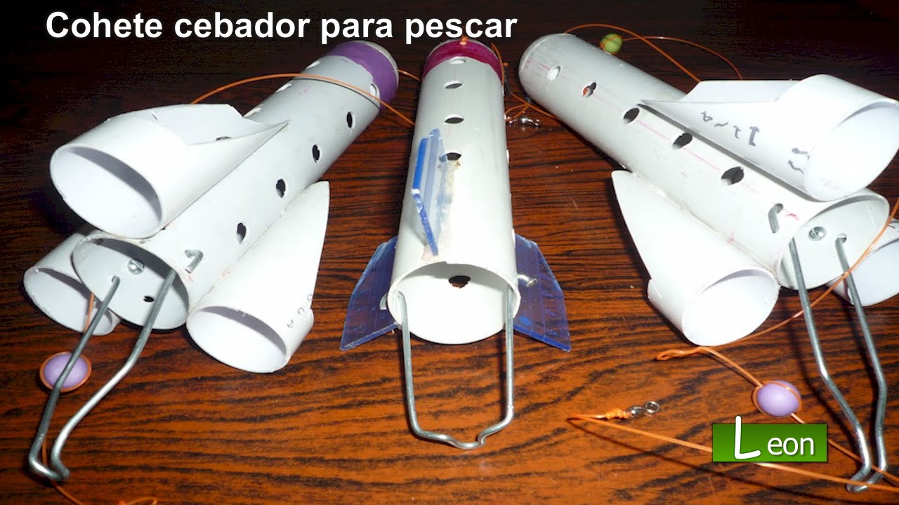 Cohete cebador para pescar CARPAS. Como cebar lugar de pesca