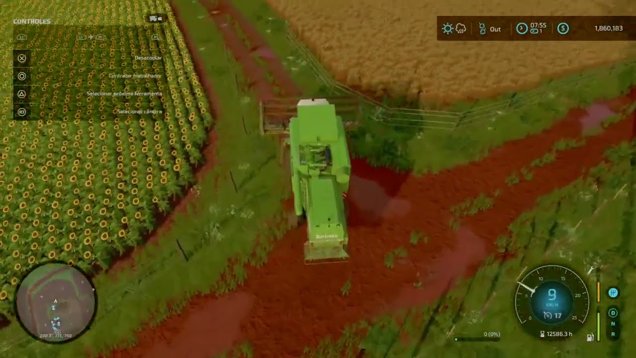 Colhendo cevada e trigo - Harvesting barley and wheat - Farming Simulator Time-lapse #timelapse