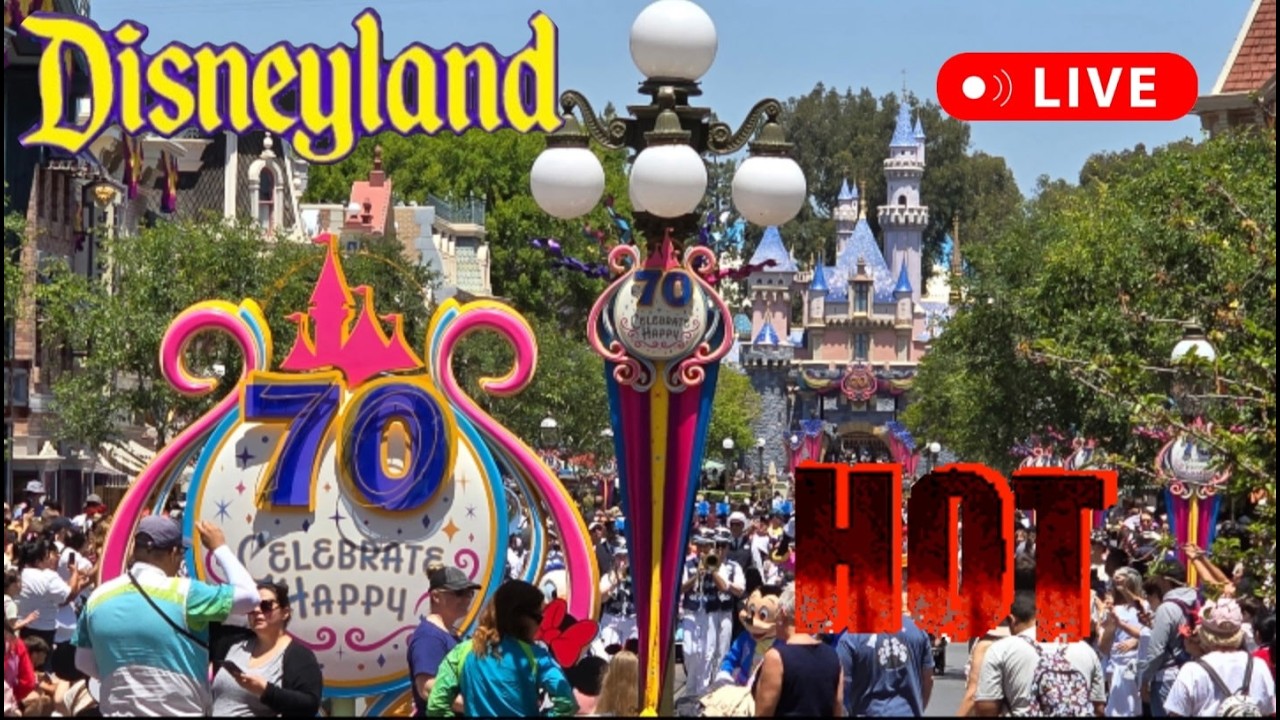 Disneyland Heat Fun Relaxing Rides Shows #livestream