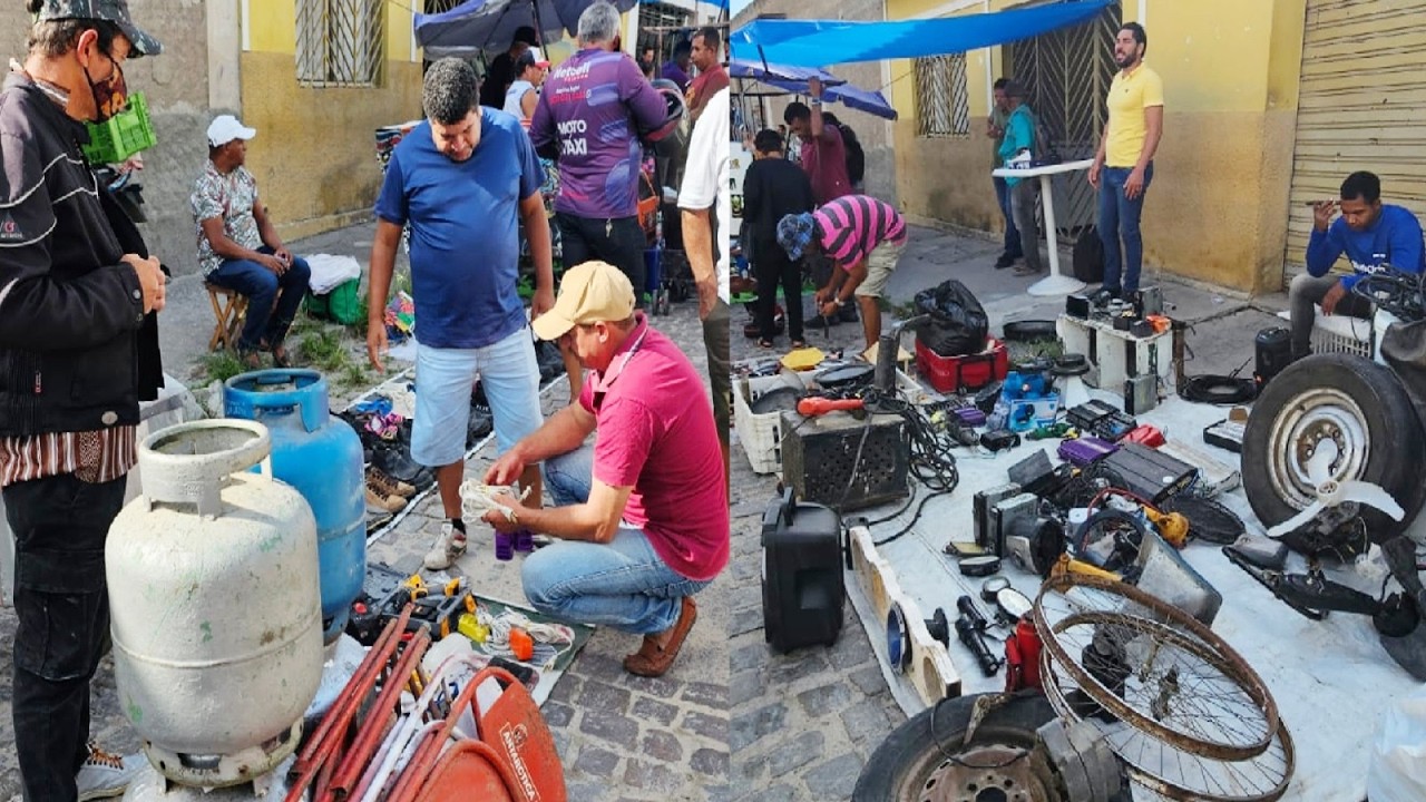 FEIRA ROLO MOVIMENTADA E COM VÁRIAS RELÍQUEAS