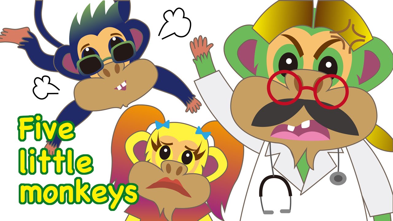 Five Little Monkeys Jumping On The Bed #3 | Children Nursery Rhyme | Kids Songs | Baby Puff Puff