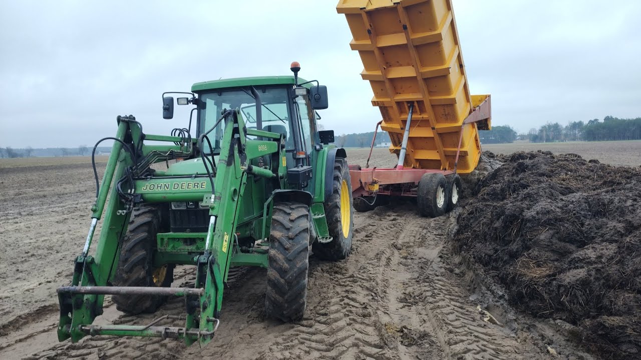 John Deere nie dał rady?! 🤯 Wywóz obornika JCB / JOHN DEERE & LYONNET