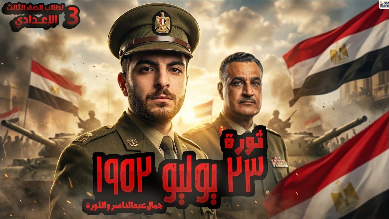 ثورة 23 يوليو 1952 في اقل من ٢٥ دقيقة بس 👌🔥 | أقوى شرح لتالتة إعدادي ترم تاني | الفيلسوف 