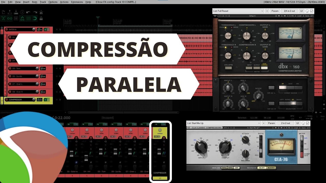 COMPRESSÃO PARALELA NO REAPER