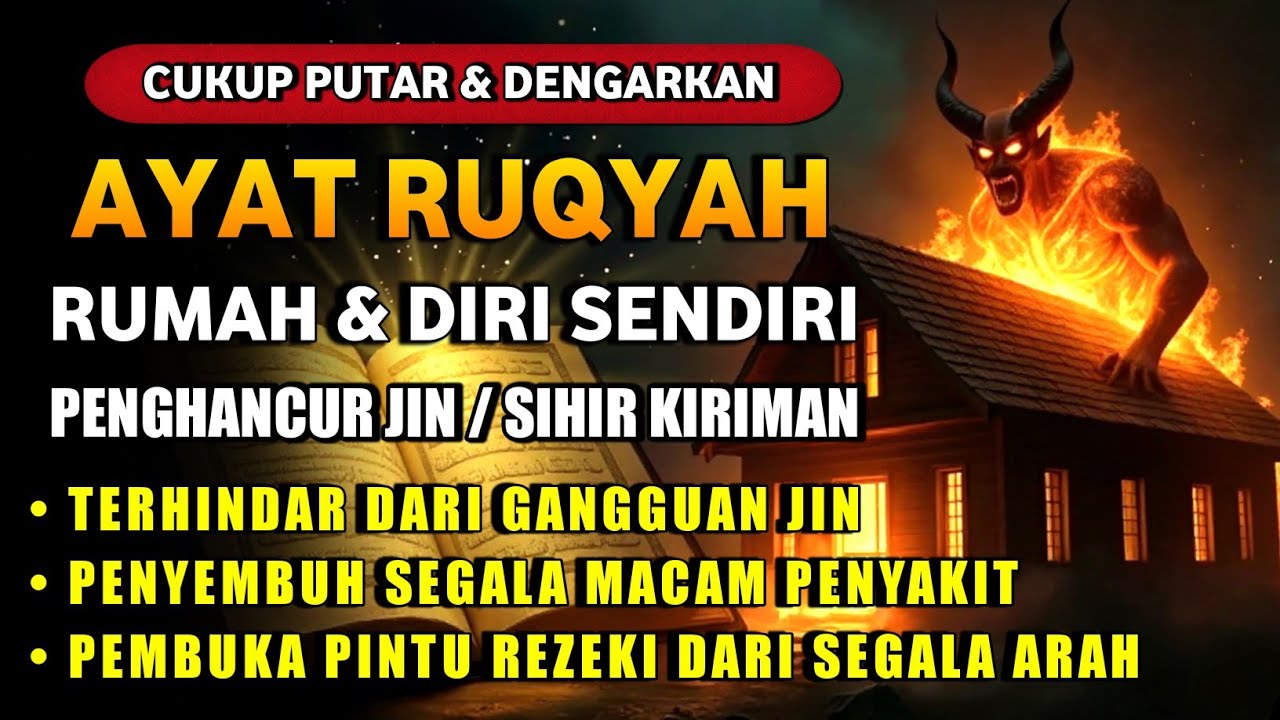 RUQYAH RUMAH PENGUSIR JIN, SETAN DAN SIHIR DI RUMAH,TUBUH,PENENANG HATI DAN FIKIRAN | By Alaa Aqeel
