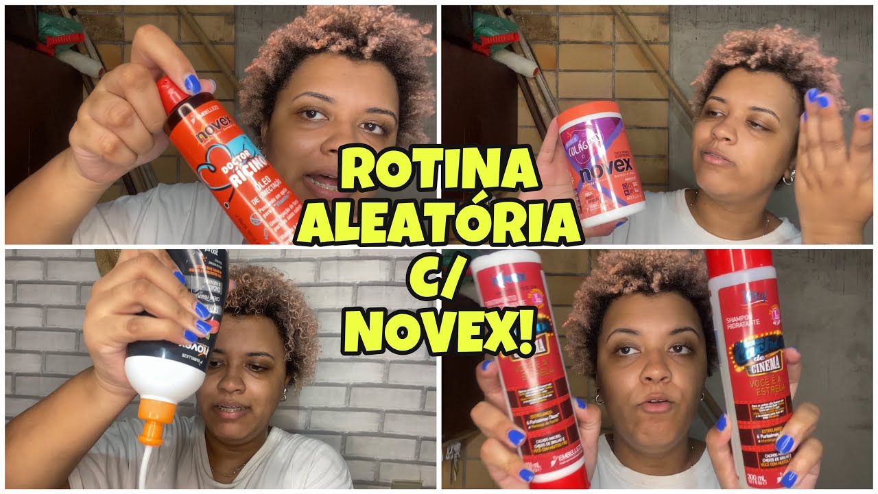 ROTINA CAPILAR DA VIDA REAL COM PRODUTOS NOVEX |*em busca da maciez extrema*🤣