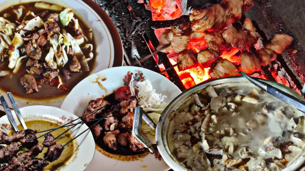 Brutal ! Sate Kambing Empuk Cm 25rb Ambil Nasi Sepuasnya | Rahasianya Di Resep Sate Kambing Terenak
