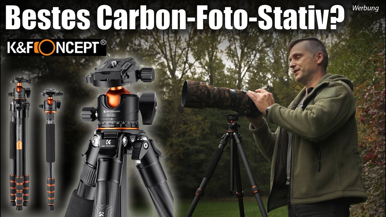 📷 Bestes Carbon-FOTO-Stativ? Gut genug für die Fotografie? 📷 Neues Stativ von K&F Concept! Review!