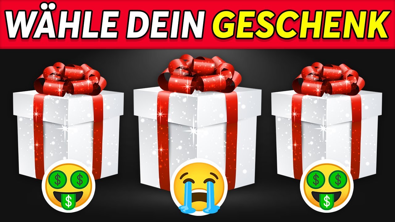 Wähle dein GESCHENK...! 🎁 Luxus-Edition 💎💲 Wie glücklich bist du?
