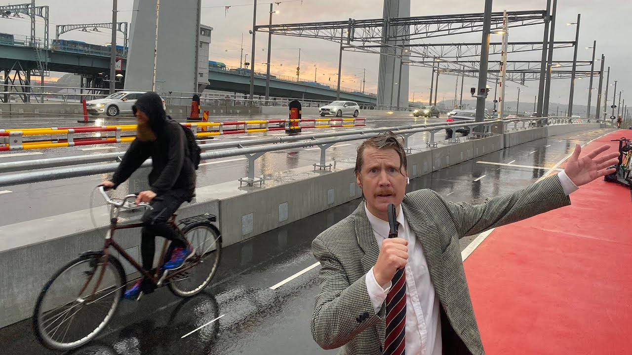 Hisingsbron broöppning. Quizadillas i verkligheten.