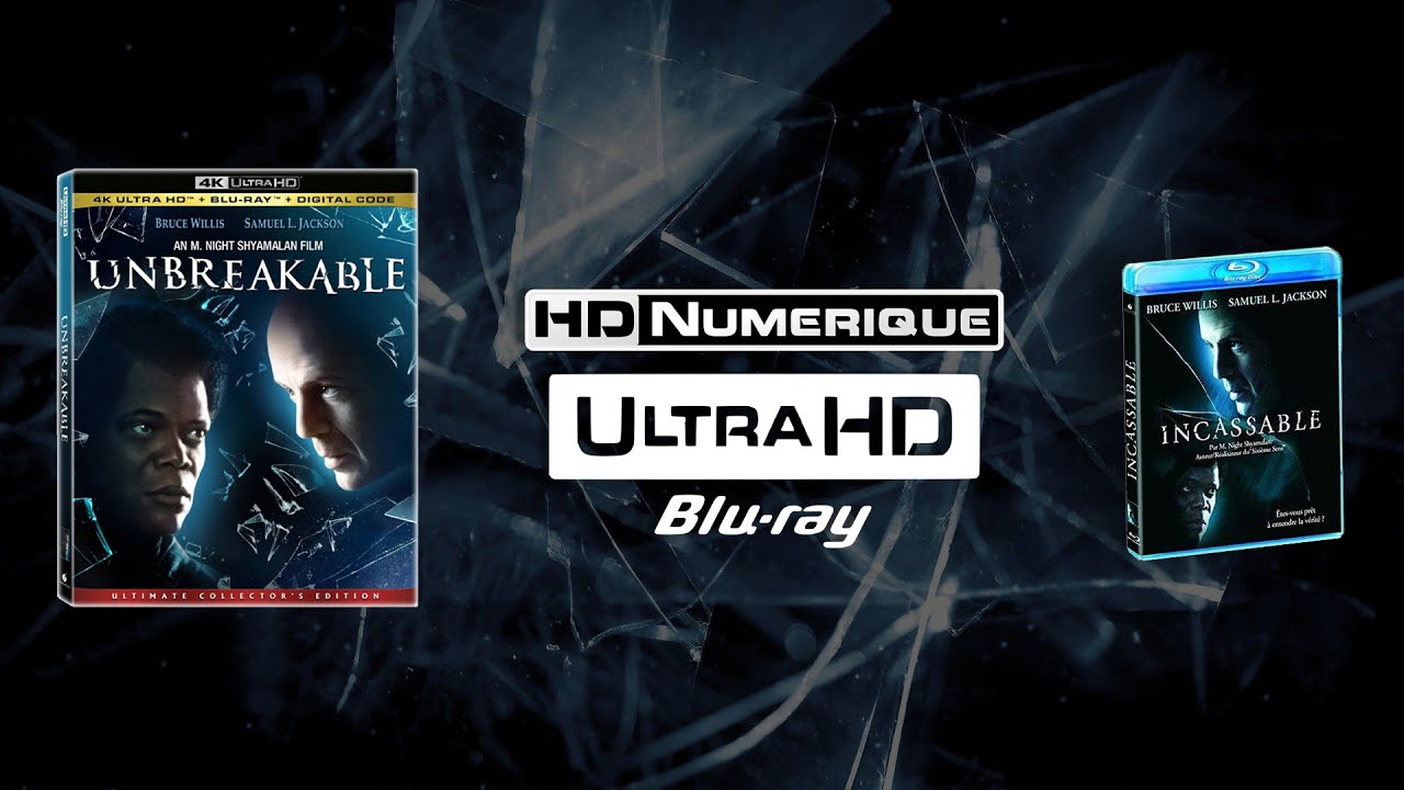Incassable (Unbreakable) : Comparatif 4K Ultra HD vs Blu-ray