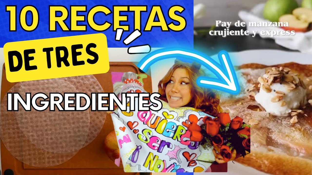 RECETAS DE 3 INGREDIENTES. PAY DE MANZANA CRUJIENTE Y EXPRESS